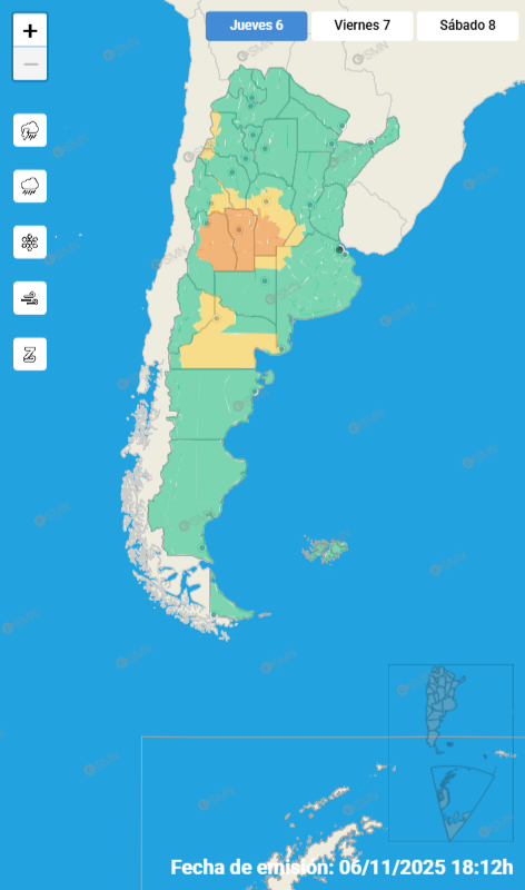ALERTA POR TORMENTAS FUERTES