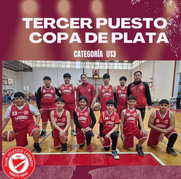 LAMBERT: 3° PUESTO EN LA COPA DE PLATA EN U 13