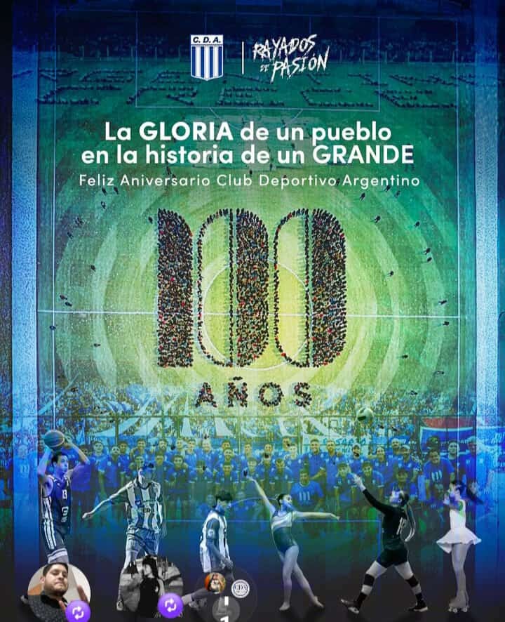 ARGENTINO CELEBRA SUS 100 AÑOS DE VIDA