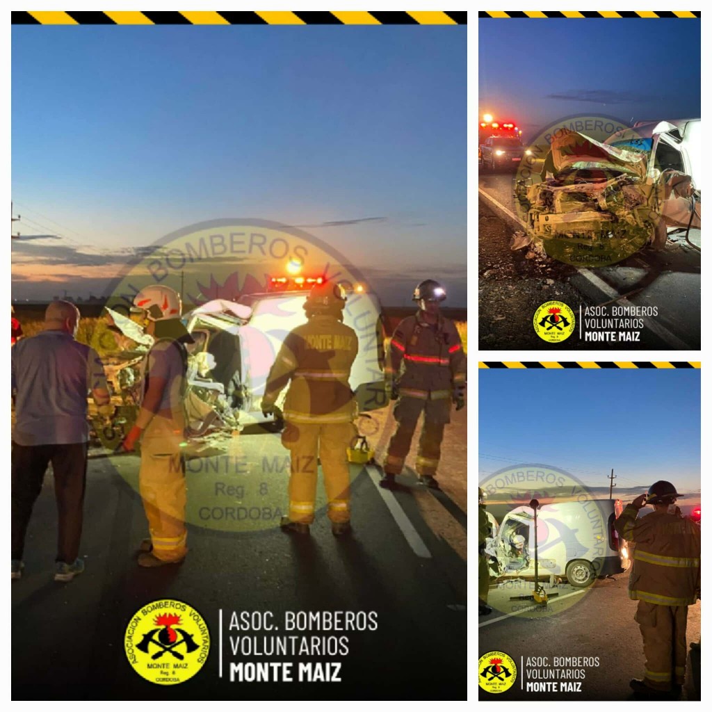 CHOQUE FRONTAL DE DOS UTILITARIOS EN RUTA 11