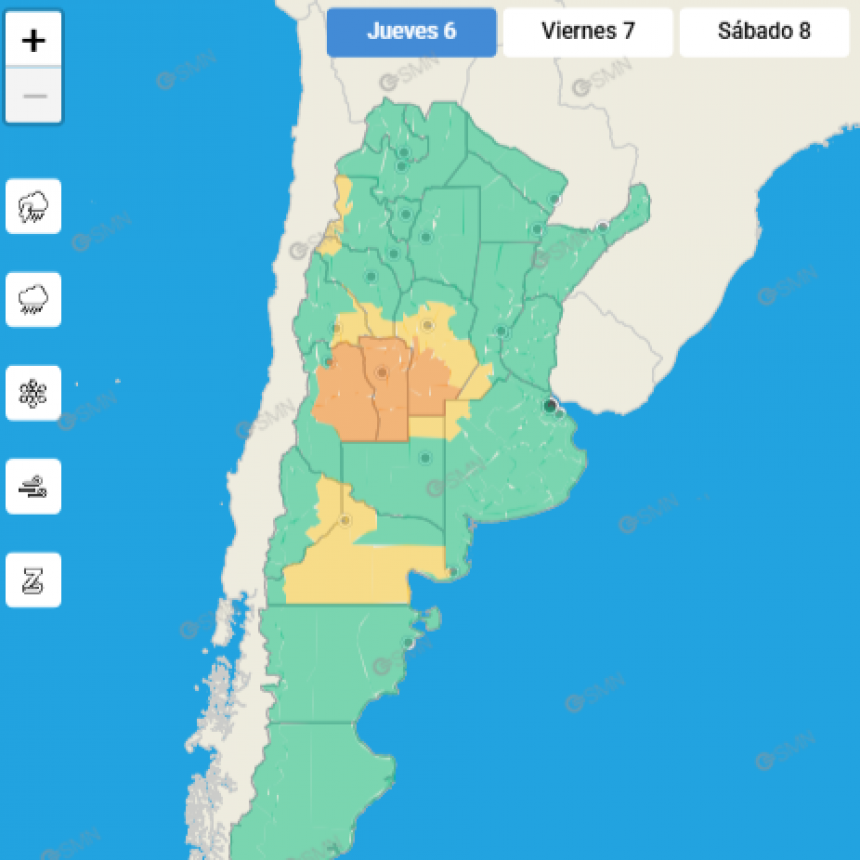 ALERTA POR TORMENTAS FUERTES