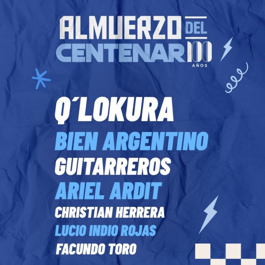 EL ALMUERZO DEL CENTENARIO DE ARGENTINO CAMBIA DE LUGAR