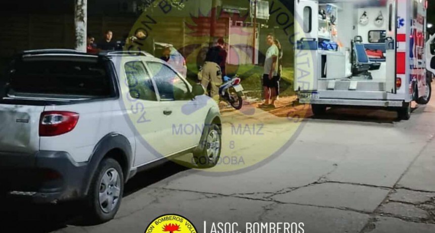 CHOQUE DE MOTO Y CAMIONETA