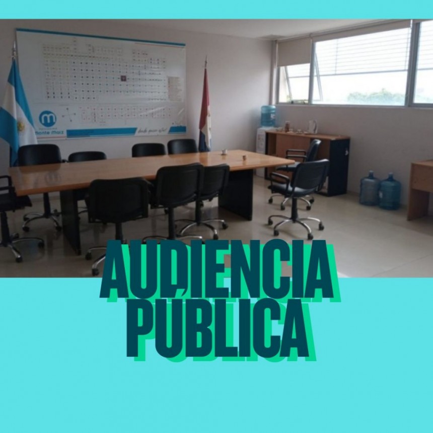 CONVOCATORIA A AUDIENCIA PÚBLICA
