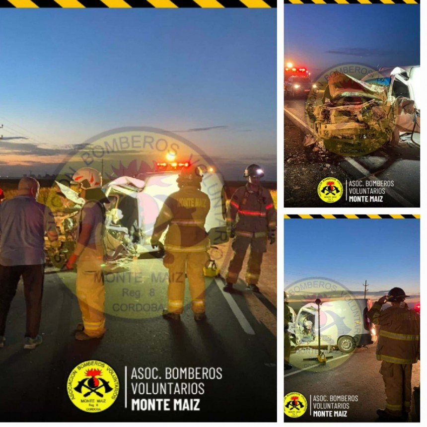 CHOQUE FRONTAL DE DOS UTILITARIOS EN RUTA 11