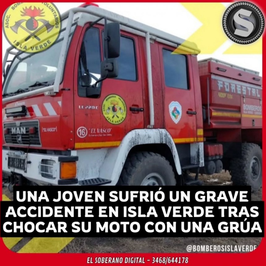 TRAS ACCIDENTE SUFRIÓ HERIDAS GRAVES EN UN BRAZO