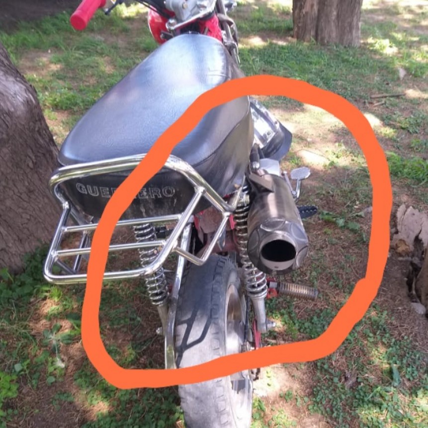 MOTO SECUESTRADA POR RUIDOS MOLESTOS