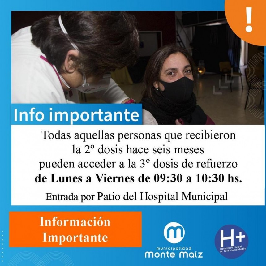 COMIENZAN A VACUNAR CON DOSIS DE REFUERZO