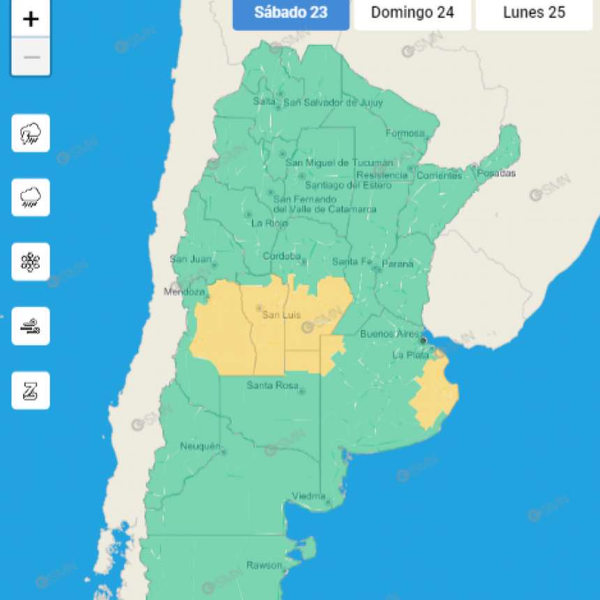 ALERTA METEOROLÓGICO POR TORMENTAS FUERTES