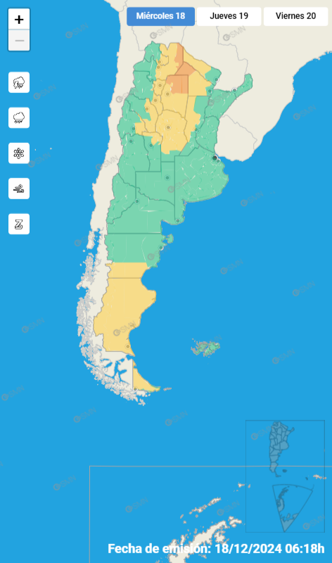 ALERTA POR TORMENTAS FUERTES