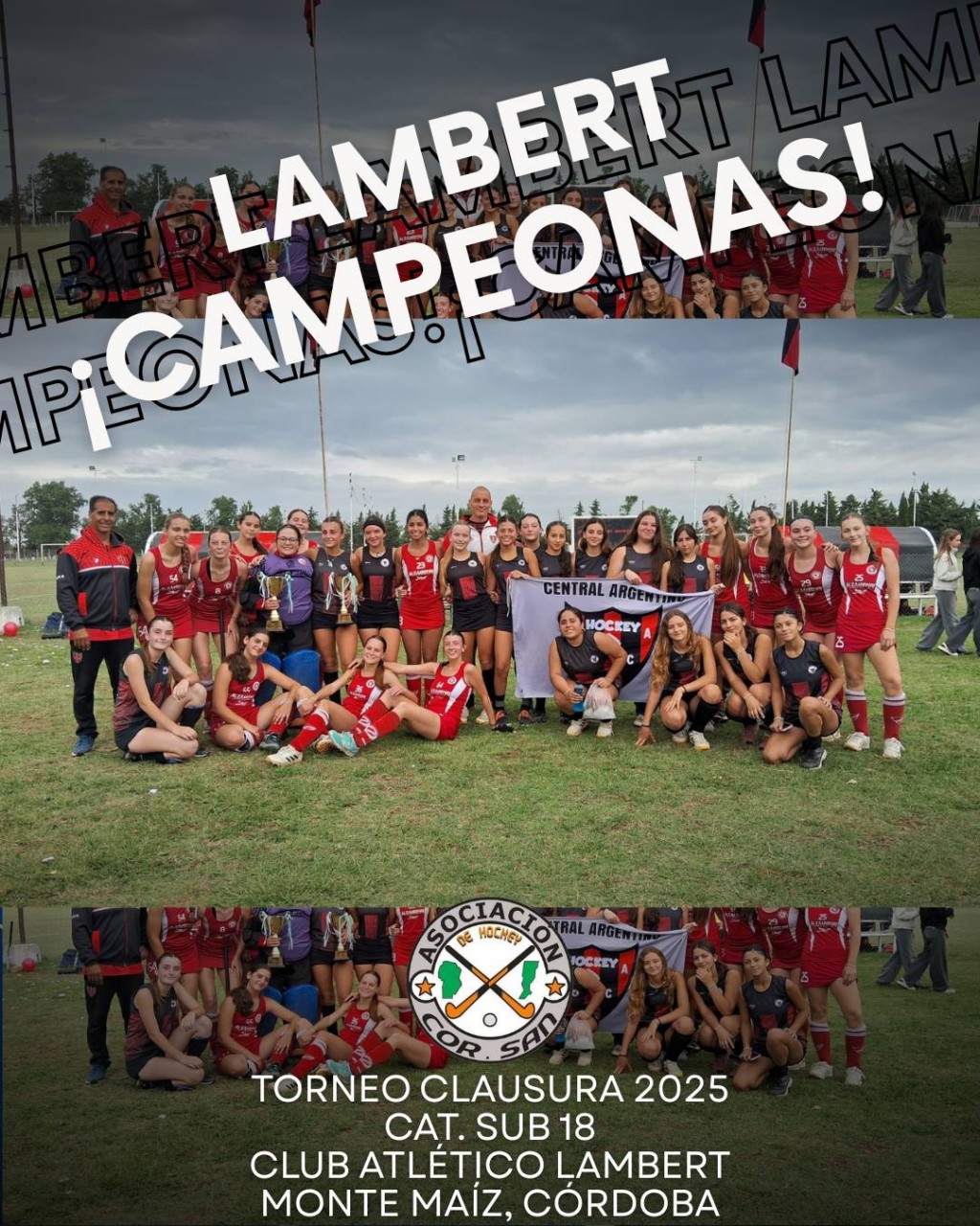 SUB 18 DE LAMBERT CAMPEONAS DE LA LIGA COR SAN