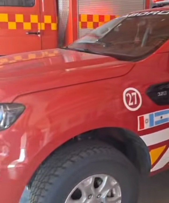 UNA MOTOCICLISTA ACCIDENTADA EN LABORDE