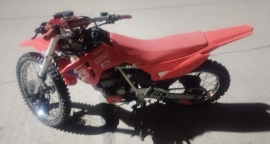 MOTO SECUESTRADA EN LABORDE