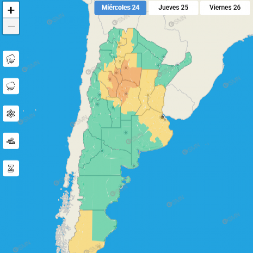 NOCHE BUENA CON ALERTA METEOROLÓGICO